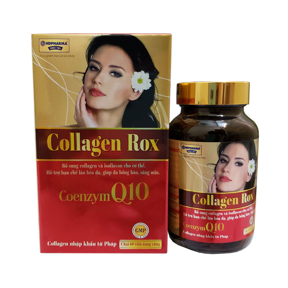 HCMViên Collagen Rox Bổ sung collagen và isoflavon hạn chế lão hóa giúp da