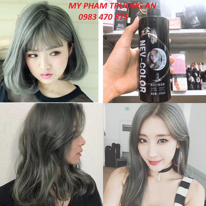 Thuốc nhuộm tóc phủ bóng hàn quốc 5D màu Rêu Khói