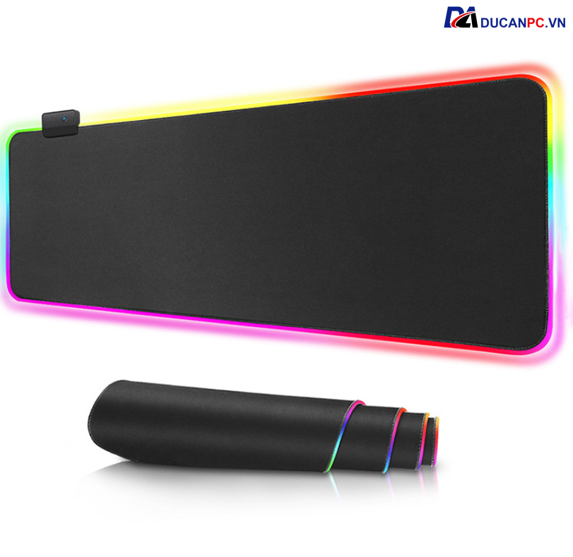 Miếng Lót Phím Chuột, Bàn Di Chuột Led RGB Glowing Cool Kích Thước 800x300x4 mm - Chống Thấm Nước