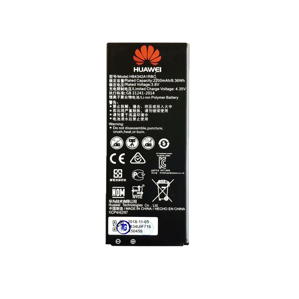 Pin huawei y5ii/4a zin bh 6 tháng