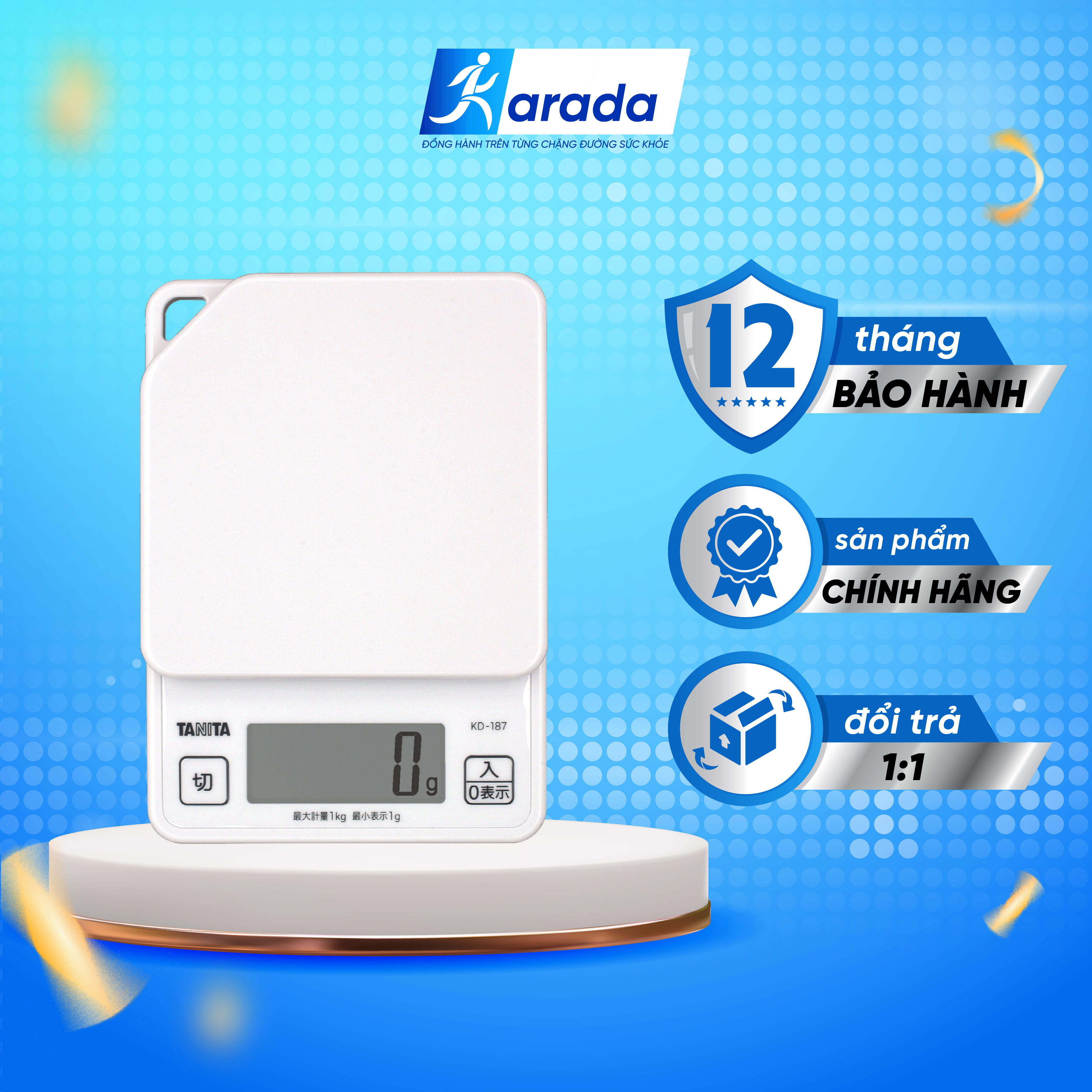 Cân điện tử mini nhà bếp tiểu ly karada đo lường chính xác tanita kd-187