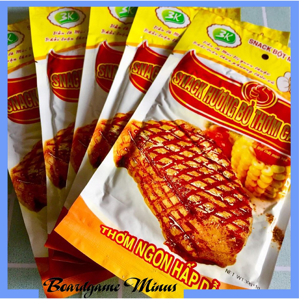 BỊCH 50 GÓI SNACK HƯƠNG BÒ THƠM CAY