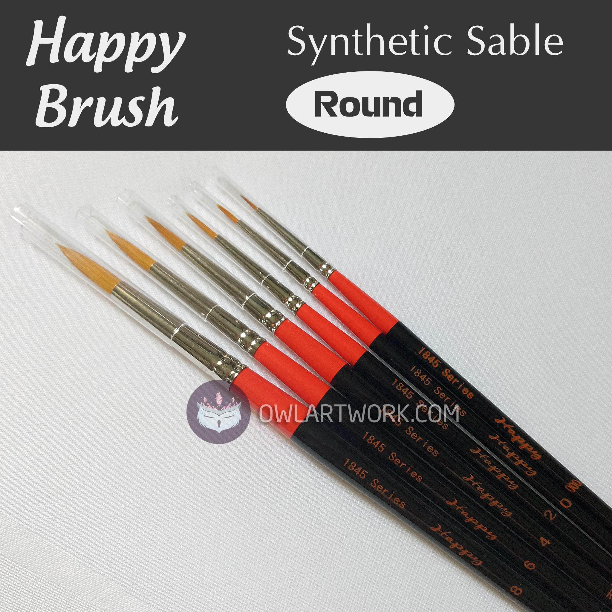 [HCM]Cọ vẽ màu nước Happy - Round đầu tròn