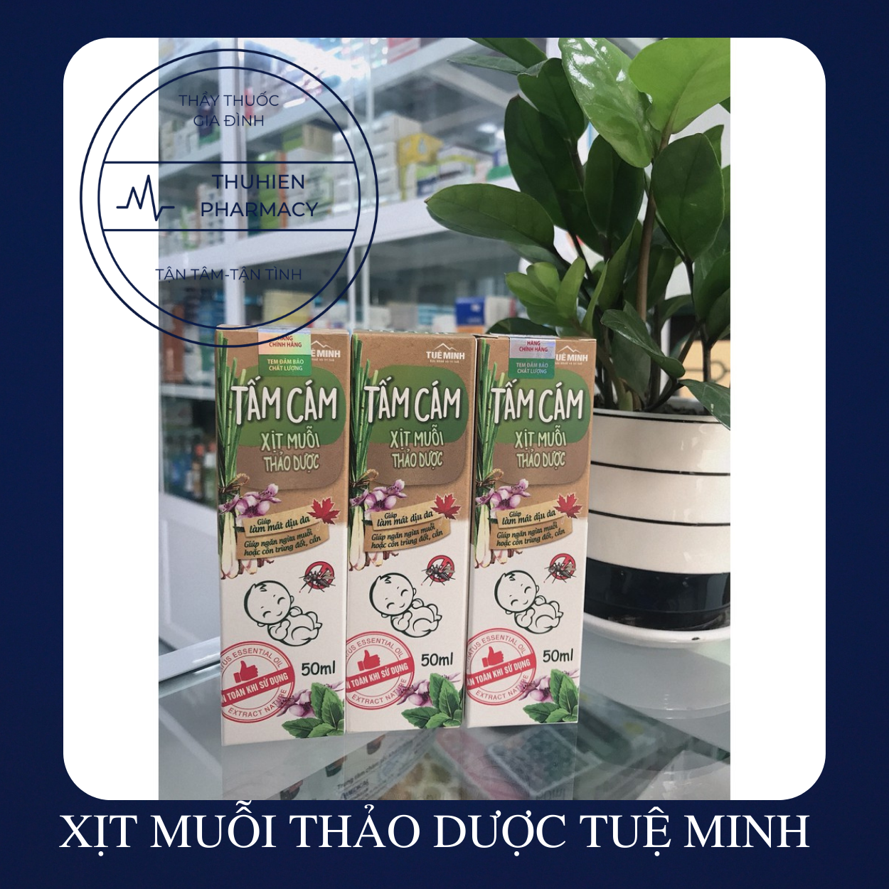 XỊT MUỖI THẢO DƯỢC TUỆ MINH AN TOÀN CHO BÉ - Gíup ngăn ngừa muỗi, côn trùng đốt, làm dịu và mát da.