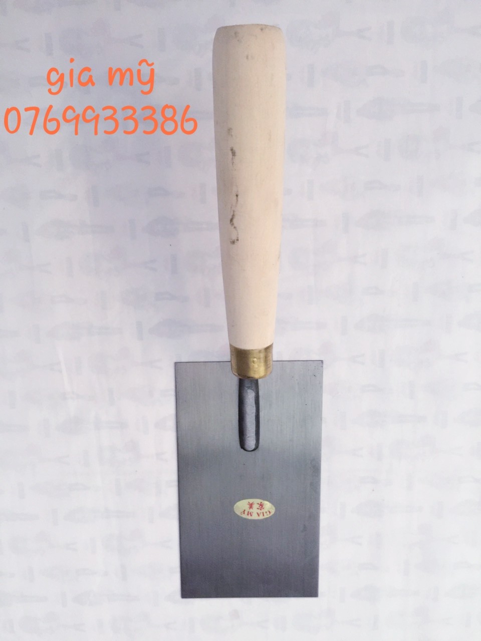 [HCM]Bay Xây Vuông ( dụng cụ thi công xây dựng ) 9x165cm Cán Gỗ. GIA MỸ