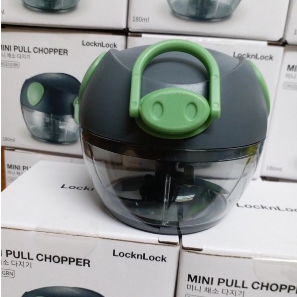 Xay tỏi ớt mini cầm tay lock&lock cks321 180ml dụng cụ băm rau củ quả , dụng cụ xay hành, thịt, cá đa năng