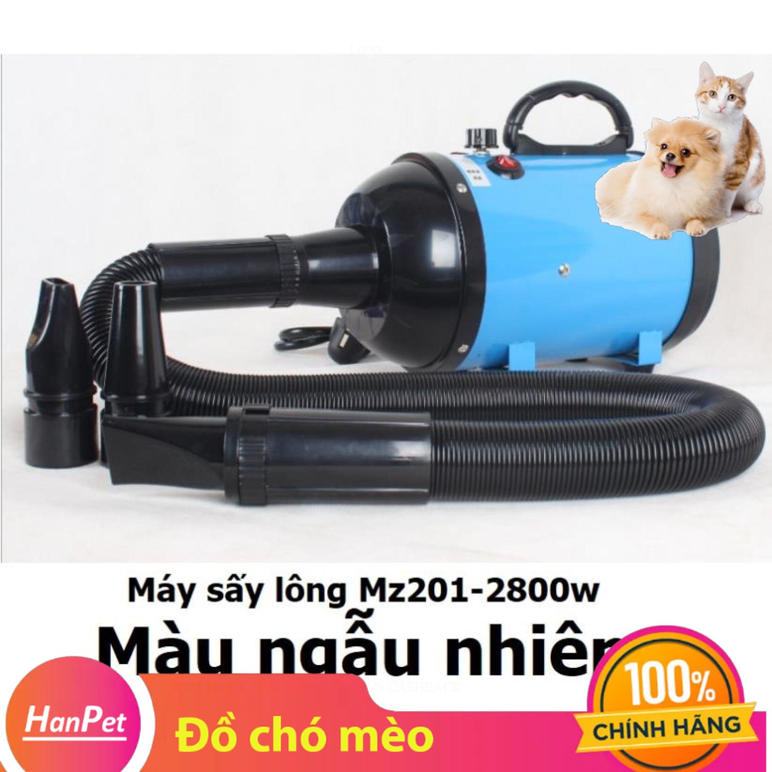 Hanpet - máy sấy lông chó mèo 2800w new model 2021 sn102 mz201