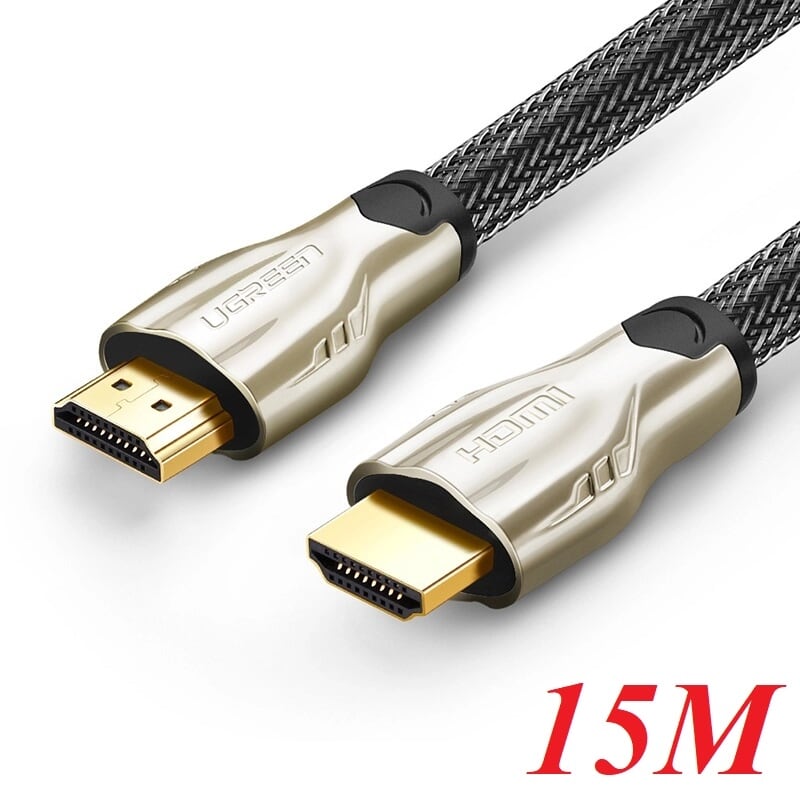 Ugreen 11197 15m màu đen cáp tín hiệu hdmi vỏ bọc lưới cao cấp hd102
