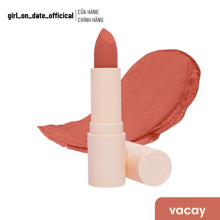 [HCM][Có Sẵn] Son thỏi Sunnies Face Fluffmatte in Vacay