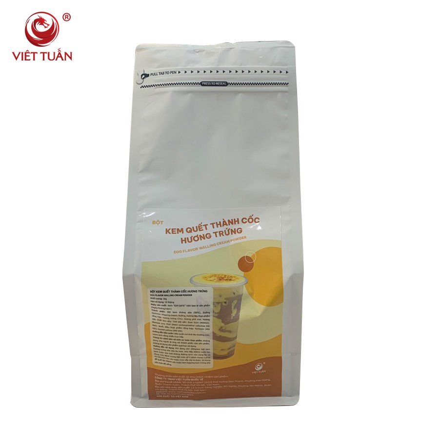 Bột kem quết thành cốc hương trứng - Egg flavor walling cream powder 1kg