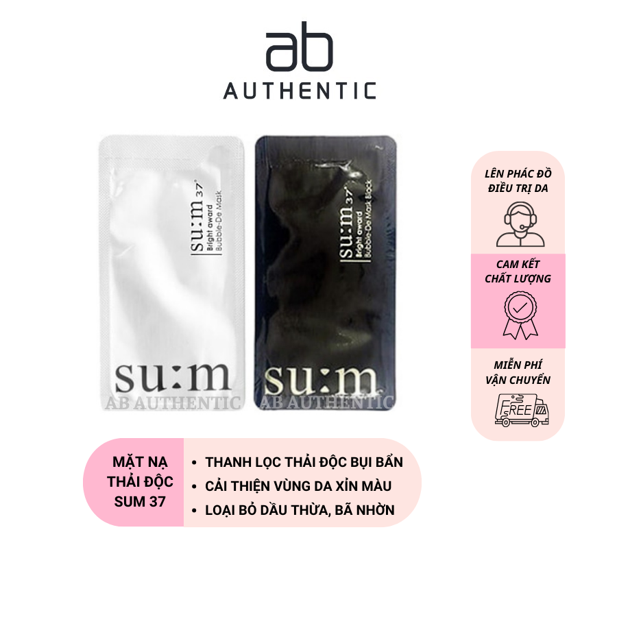 Mặt nạ thải độc Sum 37 sủi bọt Bubble De Mask- AB Authentic