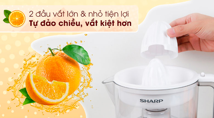Ej-j256-wh - máy vắt cam sharp 0.6l - bảo hành chính hãng 12 tháng toàn quốc
