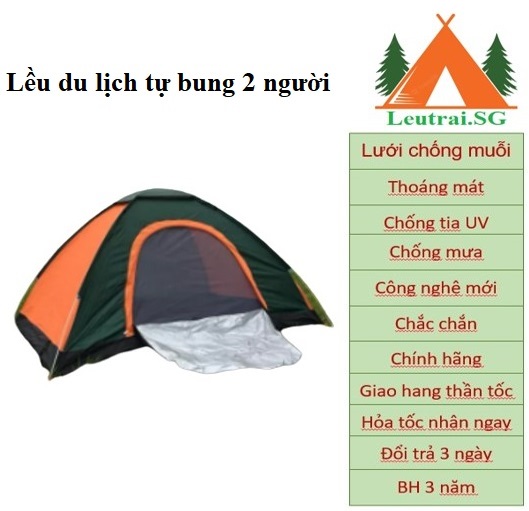 Lều 2 người tự bung sau 2 giây