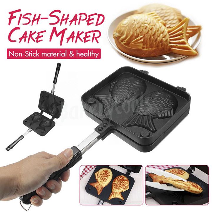 Khuôn Bánh Cá Taiyaki 2 Con