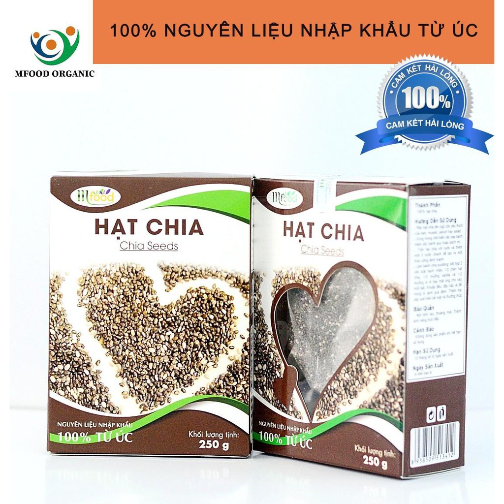 Hạt chia đen mfood hộp 250g