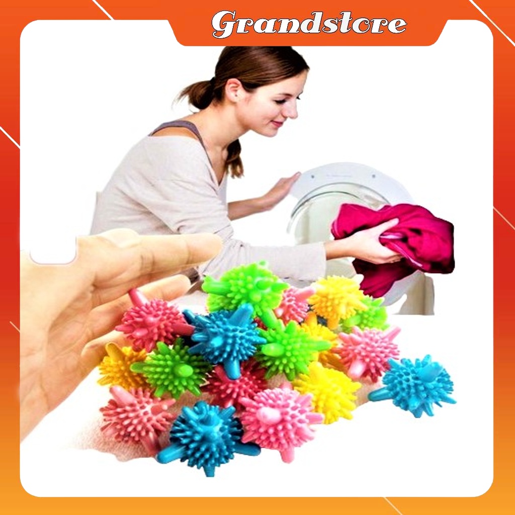 Bóng giặt quần áo sinh học quả banh cầu gai viên giặt sấy đồ máy giặt thông minh chống nhăn rối lọc cặn hút bụi quần áo