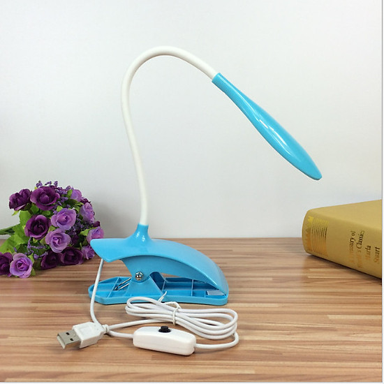 Đèn Led để bàn, đèn học sinh kẹp bàn, đèn chống cận kẹp bàn cao cấp (Màu ngẫu nhiên)