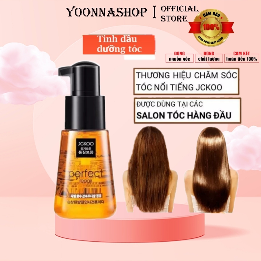 [HCM]Tinh dầu dưỡng tóc uốn dưỡng tóc khô xơ tóc nhuộm Jckoo giúp giữ nếp tạo nếp tóc mềm mượt phục hồi hư tổn