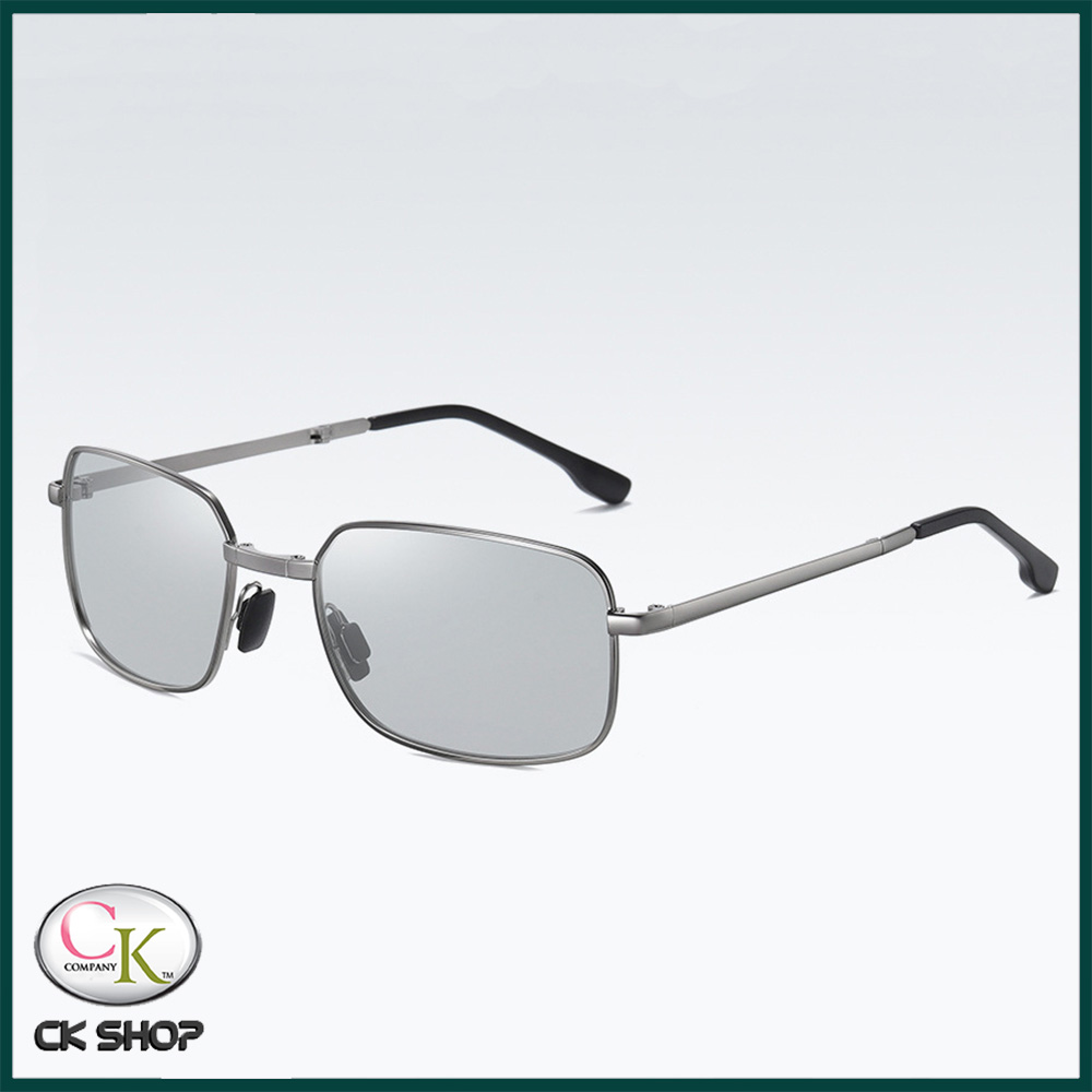 Kính mát nam mắt đổi màu 7K 615  gọng kính gấp gọn đi ngày đêm (màu xanh và đen không đổi màu) - Kính đi đêm cho nam