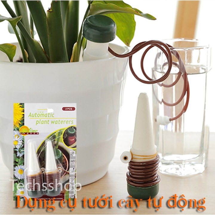 Dụng cụ tưới cây tự động nhỏ giọt cho cây cảnh - Thiết bị tưới nước cho cây trong nhà ban công sân vườn