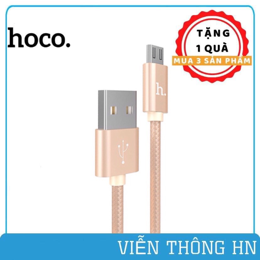 Dây sạc micro usb hoco x2 chống gập gãy - cáp sạc bọc dù siêu bền cho samsung oppo...vv
