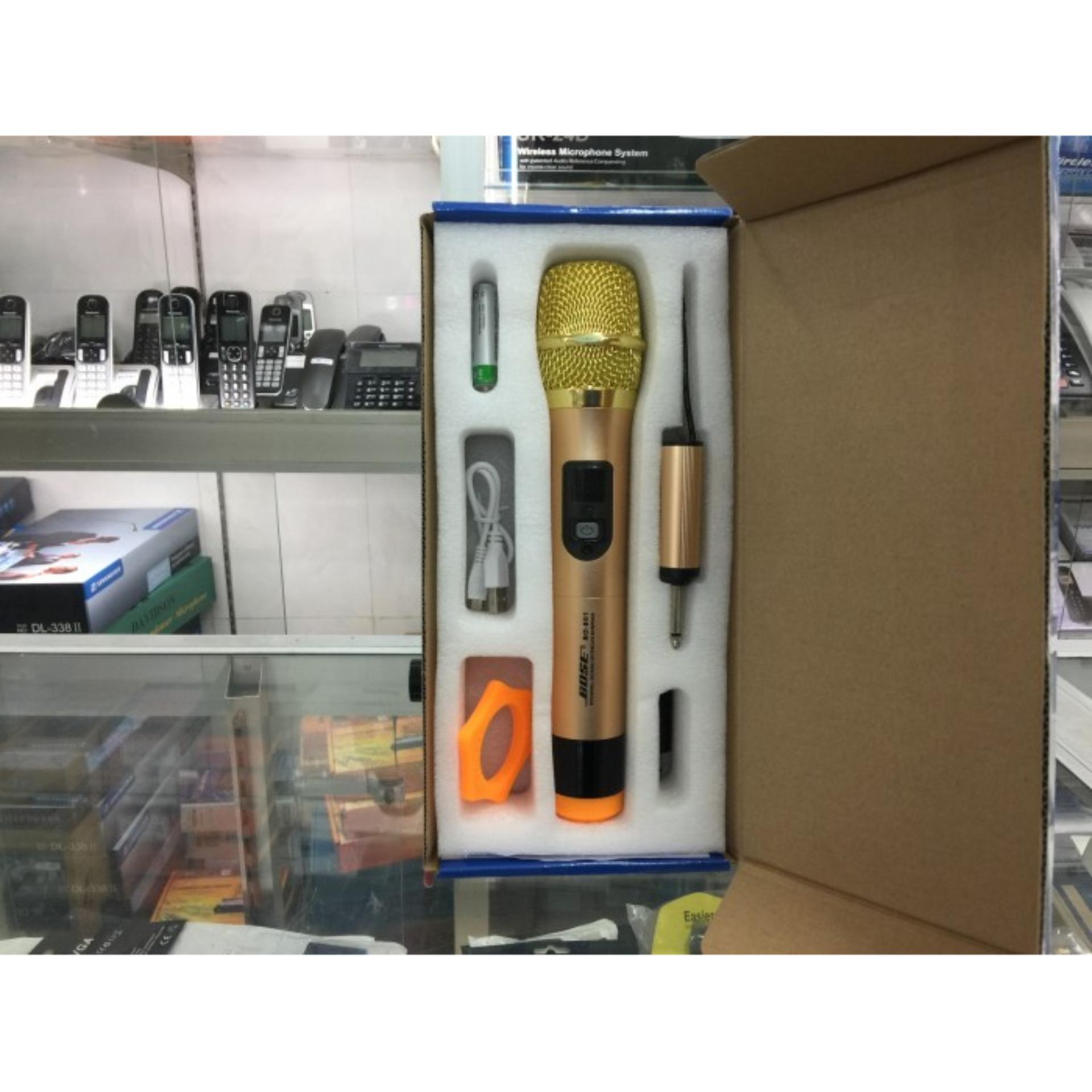 Micro Không Dây Xịn BOSSE BS-801 - Hát Hay , Giọng Trong & Ấm ( Bảo Hành 2 Năm )