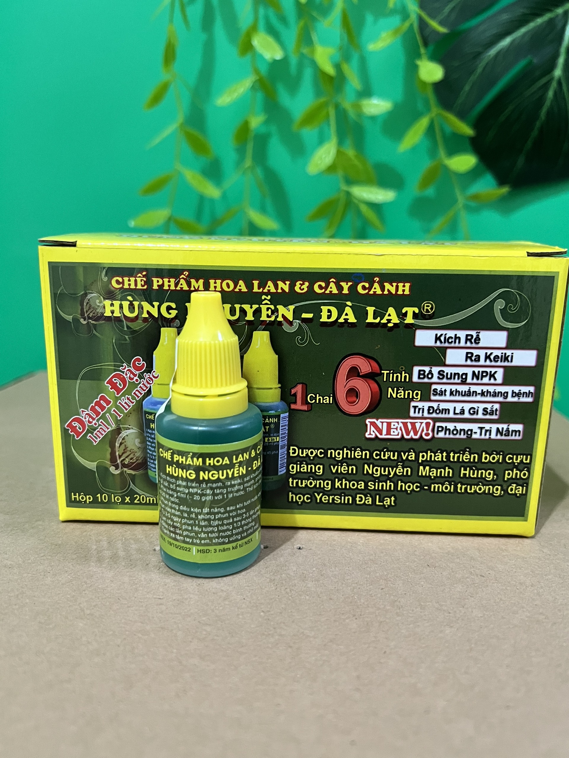 Chế phẩm kích rễ, chế phẩm dành hoa lan cây cảnh Hùng Nguyễn 6 in 1 giúp cây xanh lá phát triển mạnh