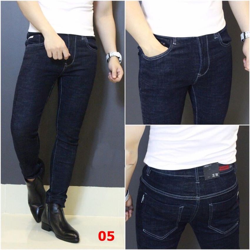Quần jean nam cao cấp ts mon xanh trơn phong cách ms 40