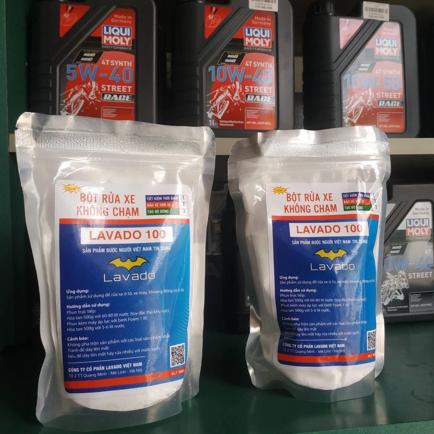 Bột rửa xe không chạm lavado 95 & lavado 100 loại siêu đậm đặc