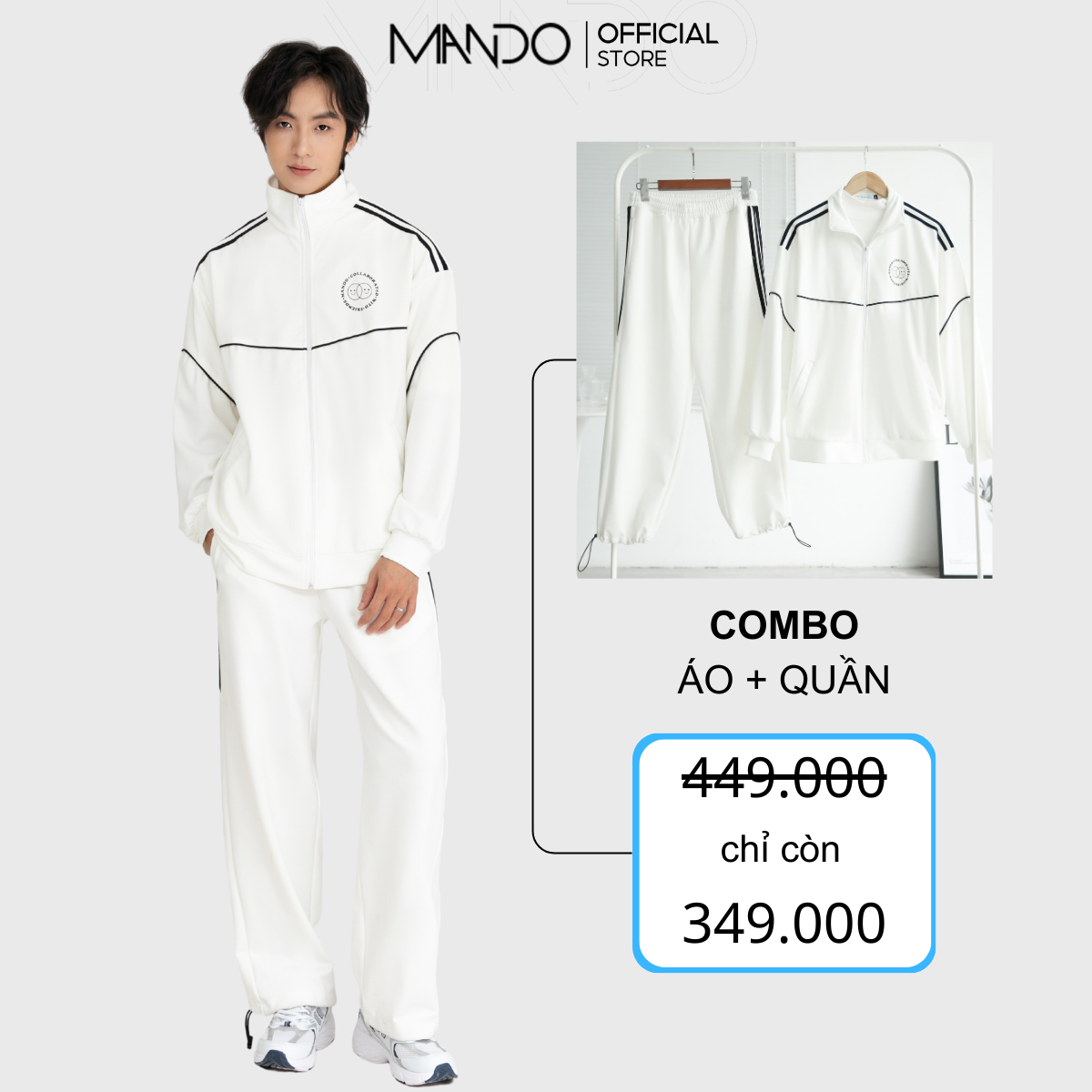 Áo khoác thể thao jacket nam dài tay form rộng kiểu dáng basic phong cách hàn quốc thời trang mando jak002