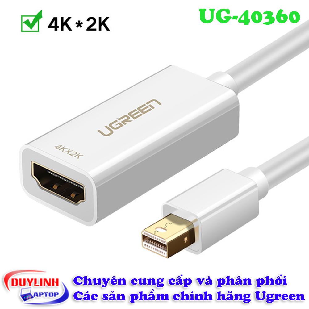 Cáp thunderbolt - mini displayport to hdmi hỗ trợ hd full hd 2k 4k ugreen 40360