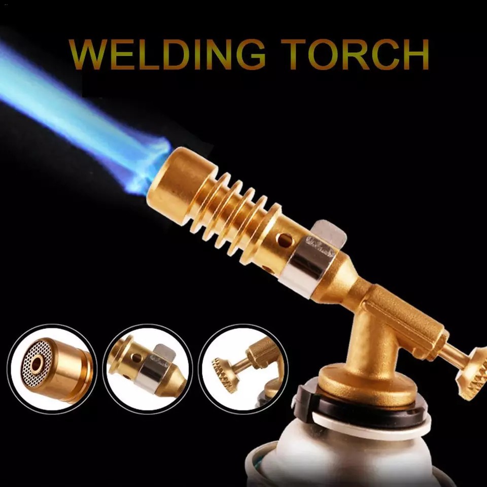 Khò gas đồng nguyên khối nhiệt độ cao 1300- đèn khò ga mini - khò lửa mini