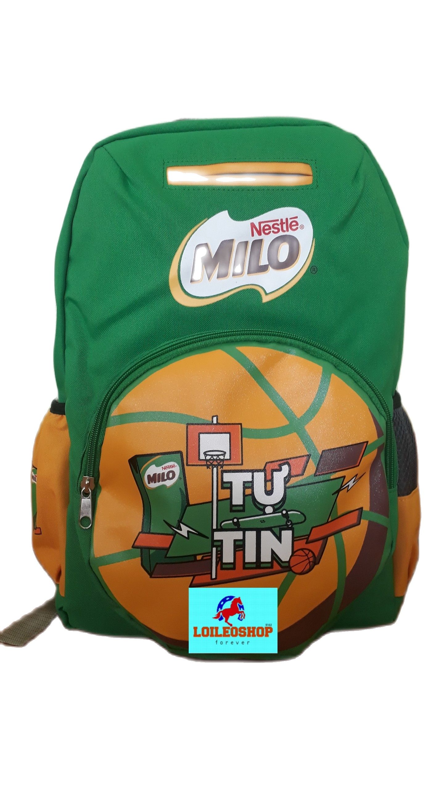 Ba lô chống gù học sinh LOILEOSHOP BC02- NĂNG ĐỘNG TỰ TIN- Ba lô khuyến mãi của hãng sữa Milo hàng chuẩn chính hãng nhẹ nhàng bền đẹp