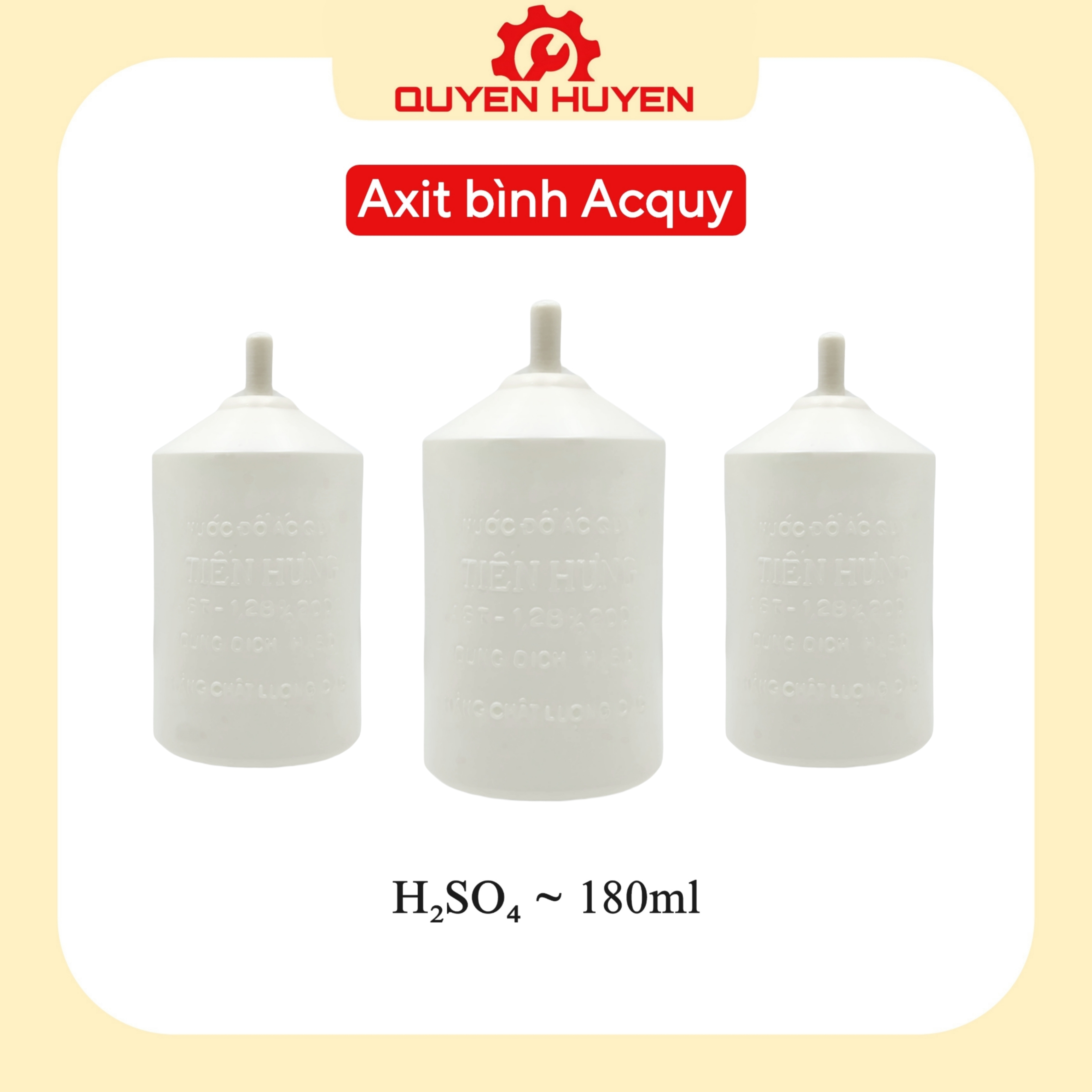 Dung dịch Axit châm bình Ắc quy - Nước đổ bình điện Acquy xe máy, ô tô - Dung dịch H2SO4