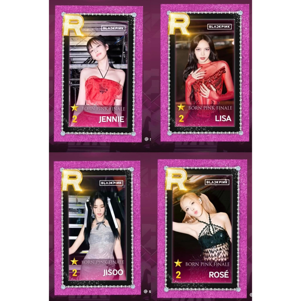 Official CARD ROSÉ BLACKPINK SUPERSTAR YG WORLD TOUR FINALE IN SEOUL