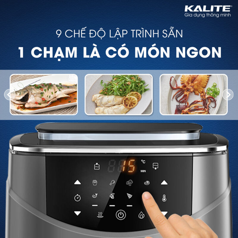 Nồi chiên Hơi nước Kalite Steam 7 Dung tích 7 Lít Công Suất 1700W Với