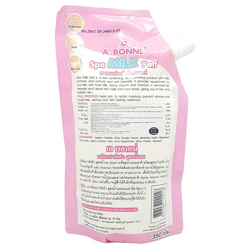 [HCM]MUỐI SỮA TẮM TRẮNG Thái Lan SPA A BONNE- SPA MILK SALT