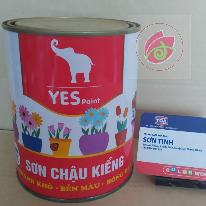 Sơn chậu màu socola 1k yes 800g