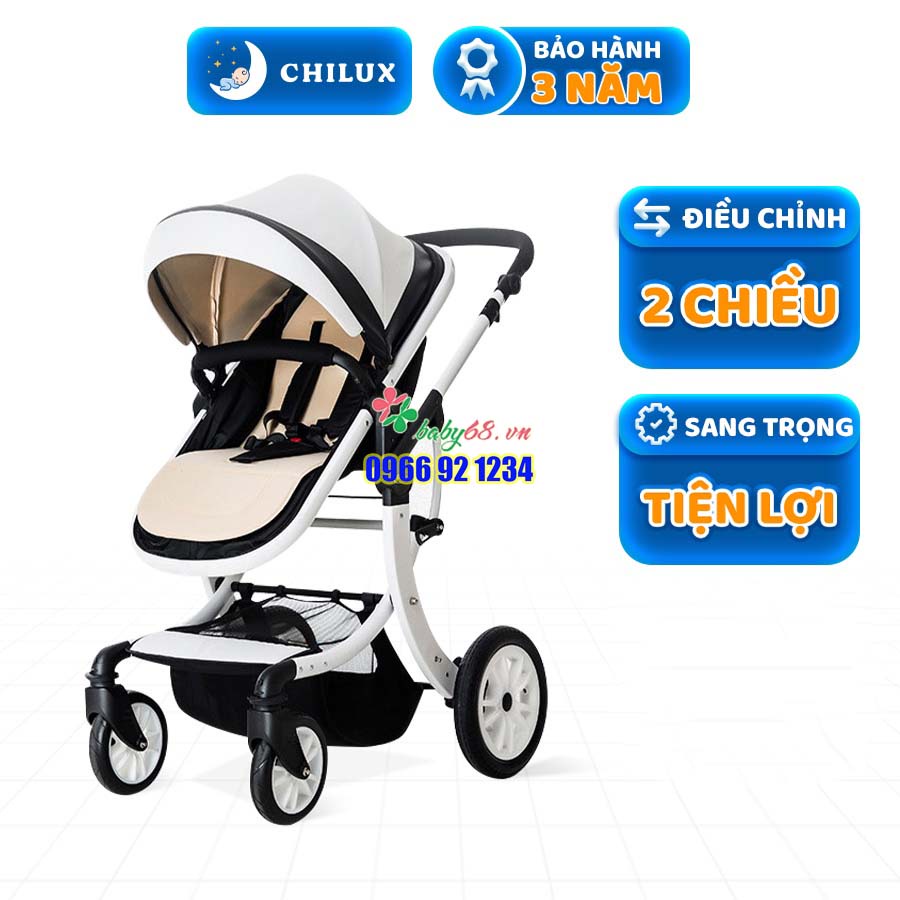 Xe đẩy nôi trẻ em cao cấp Chilux S1.9 - Đa năng tiện lợi cho bé sử dụng