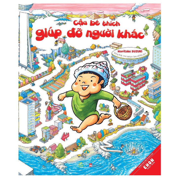Sách Ehon Nhật Bản - Cậu bé thích giúp đỡ người khác