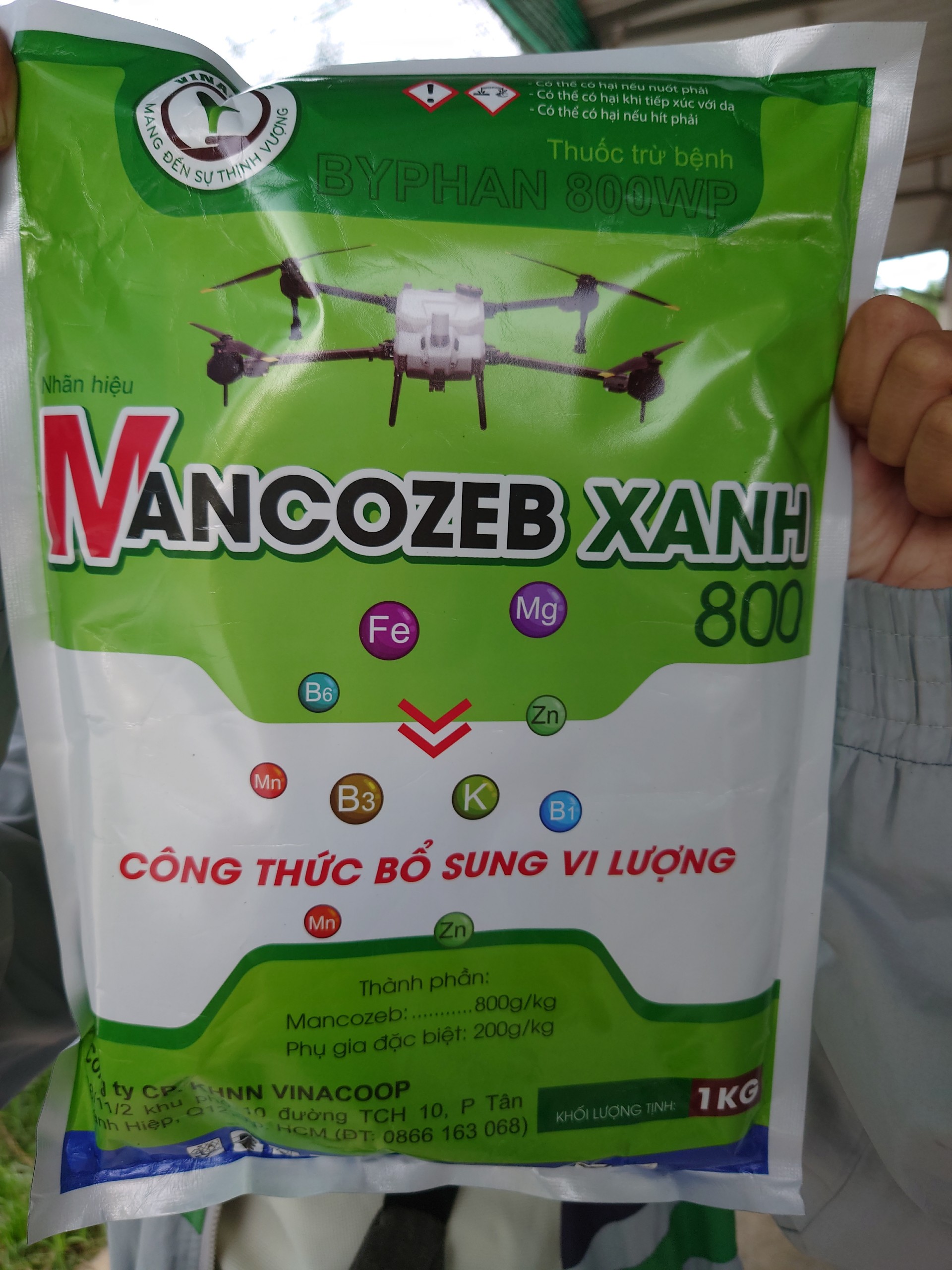 Chế phẩm trừ bệnh thán thư Mancozeb xanh Ấn Độ UPL