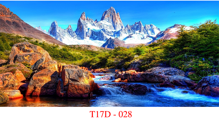 tranh 3D cho bế cá cảnh fuil kích thước