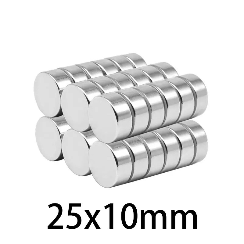 Nam châm viên 25x10mm, nam châm đất hiếm siêu hút siêu mạnh