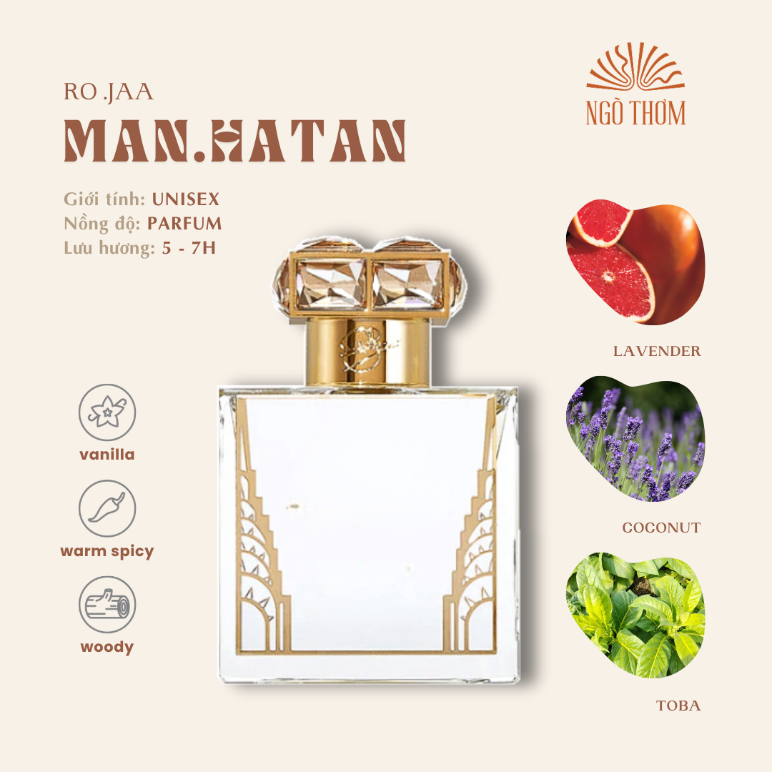 Nước hoa chiết nam Roja Manhattan chính hãng dầu thơm mini / [ Authentic man decant perfume Roja Manhattan mini oil 2ml 5ml 10ml ]