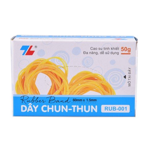 Hộp dây chun thun thiên long 50 gram rub-001