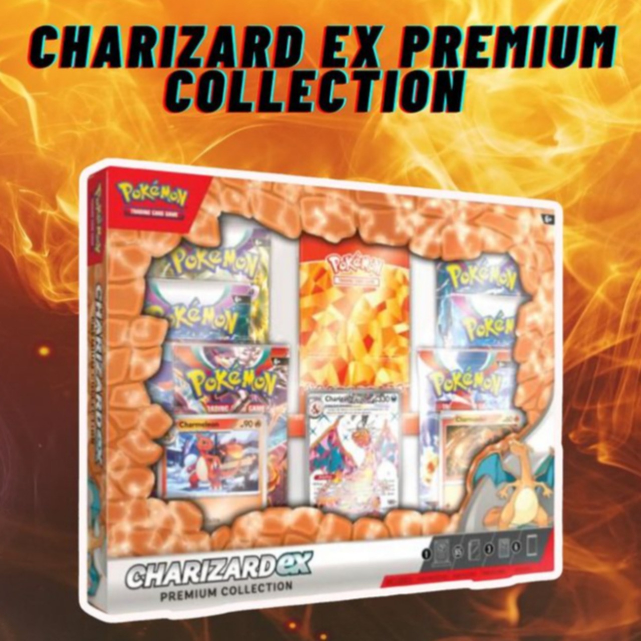 🌟chính hãng🌟 hộp bài pokemon charizard ex premium collection full seal