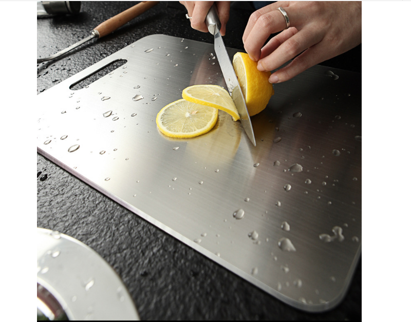 Thớt inox 316 Aige Hàn Quốc, thớt đại 30cmx46cm cao cấp kháng khuẩn, không mùn, không dăm, không bể an toàn vệ sinh thực phẩm Hcm