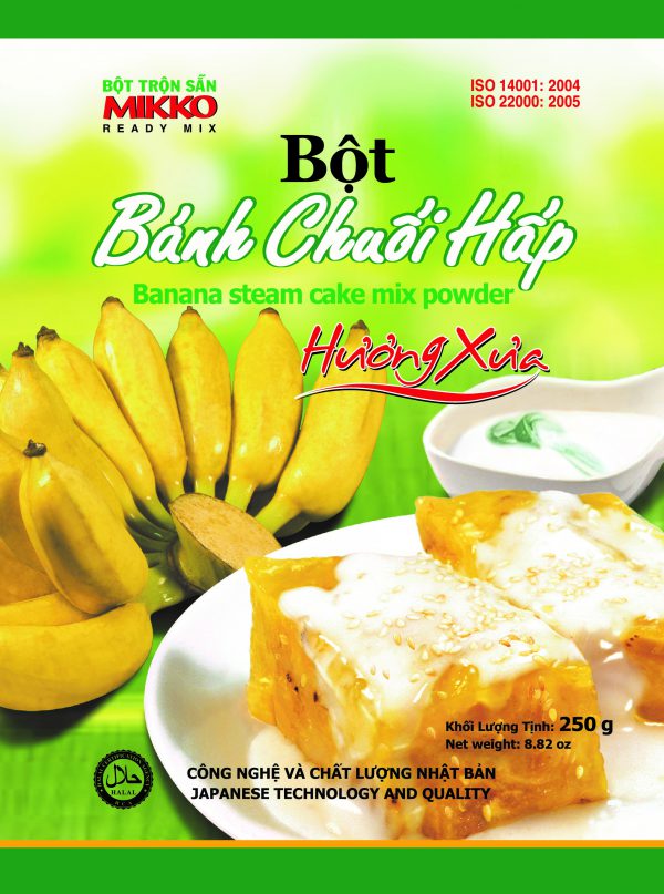 Bột bánh chuối hấp 250gr Mikko Hương Xưa