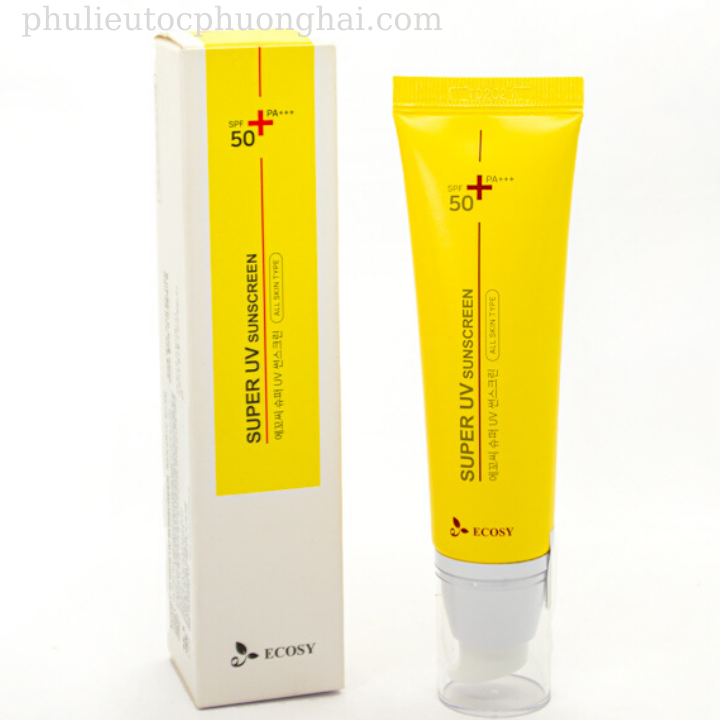 Kem chống nắng chứa chất chống hấp thụ tia uv ecosy