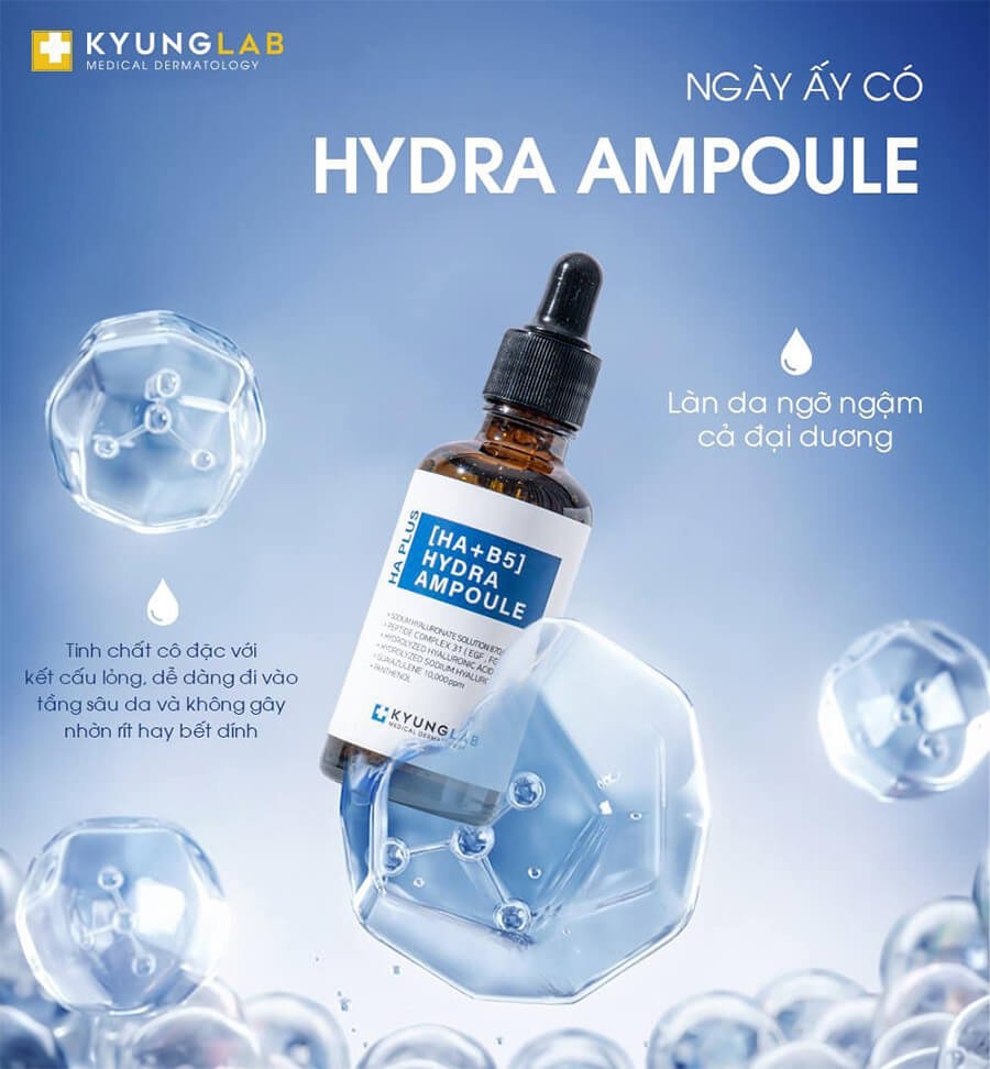 Serum HA B5 Hydra Ampoule cấp ẩm cấp nước căng bóng trắng da 50ml